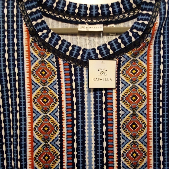 Raffella - Raffella Sportswear, Multi Color, 100% Cotton, Cap Sleeves , Round... - Picture 3 of 13